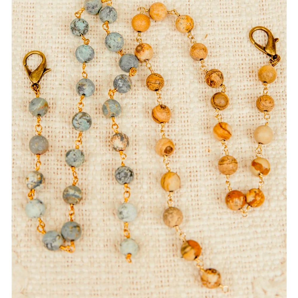 2 beaded bag charms VBB